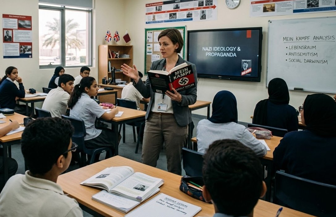 Qatar. Nelle scuole inglesi lezione di Mein Kampf