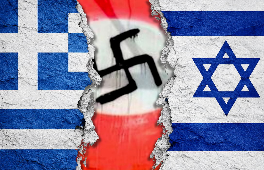 Atene tra bandiere di Hezbollah e svastiche