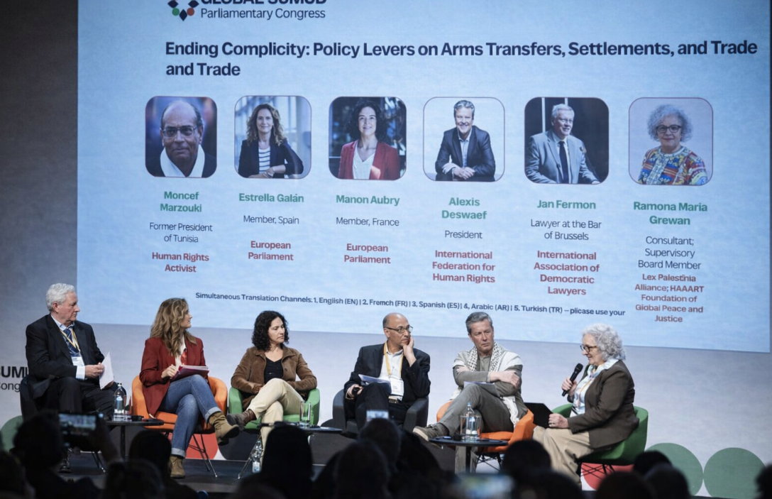 Congresso Global Sumud. A Bruxelles parlamentari europei insieme a filo-Hamas