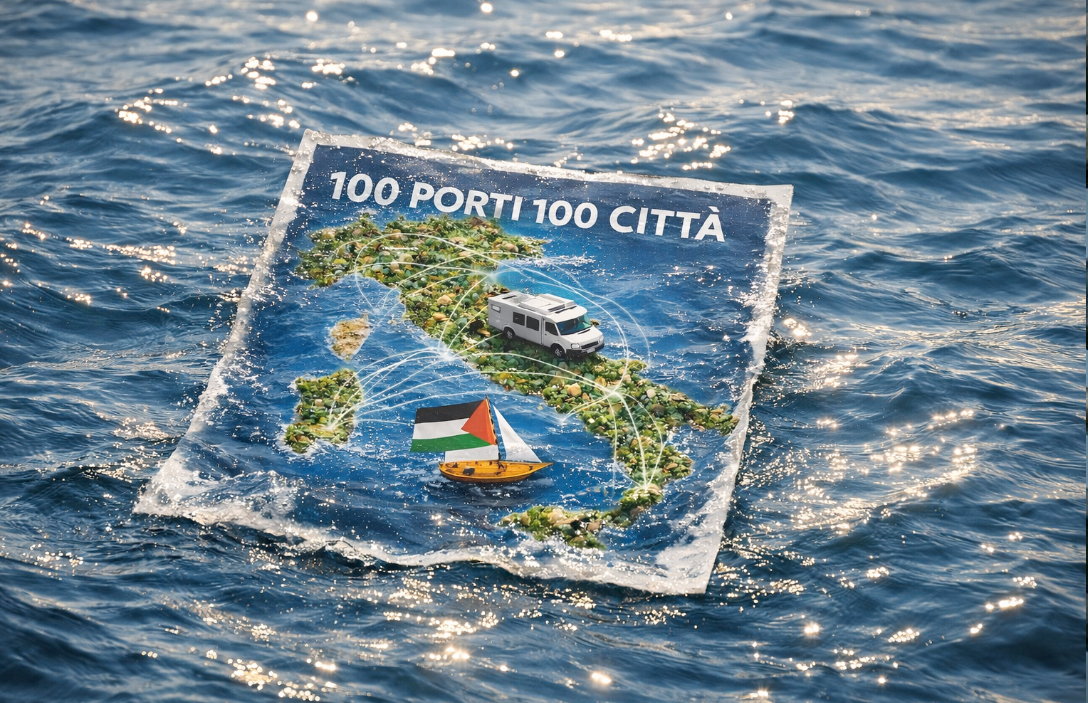 Flottiglia Gaza, il manifesto che svela il vero progetto delle «100 città in rivolta»