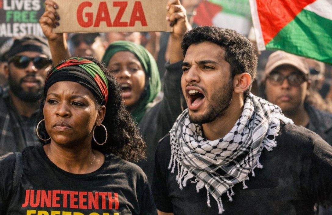 Juneteenth, la galassia pro Palestina lega la festa della libertà afroamericana a Gaza