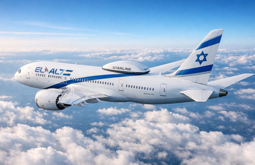 El Al porta Starlink nei cieli e punta a rivoluzionare l'esperienza di volo