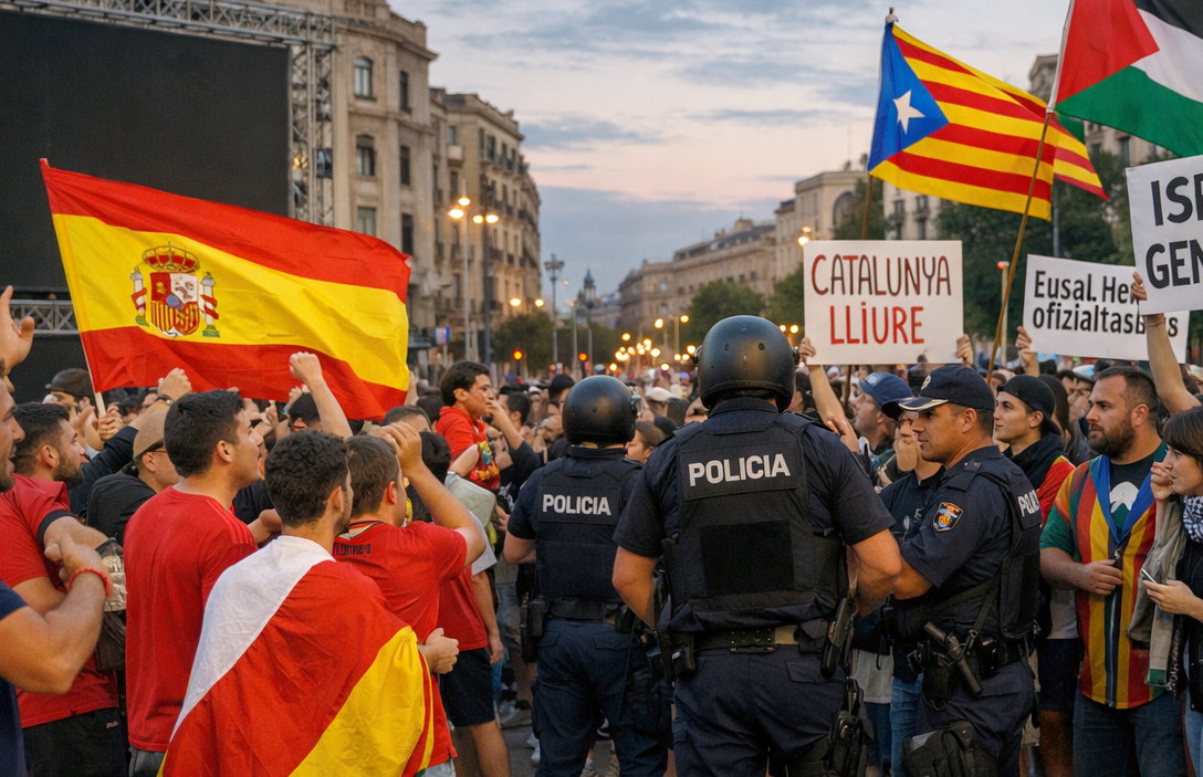Spagna campione del mondo, Paese sempre più diviso