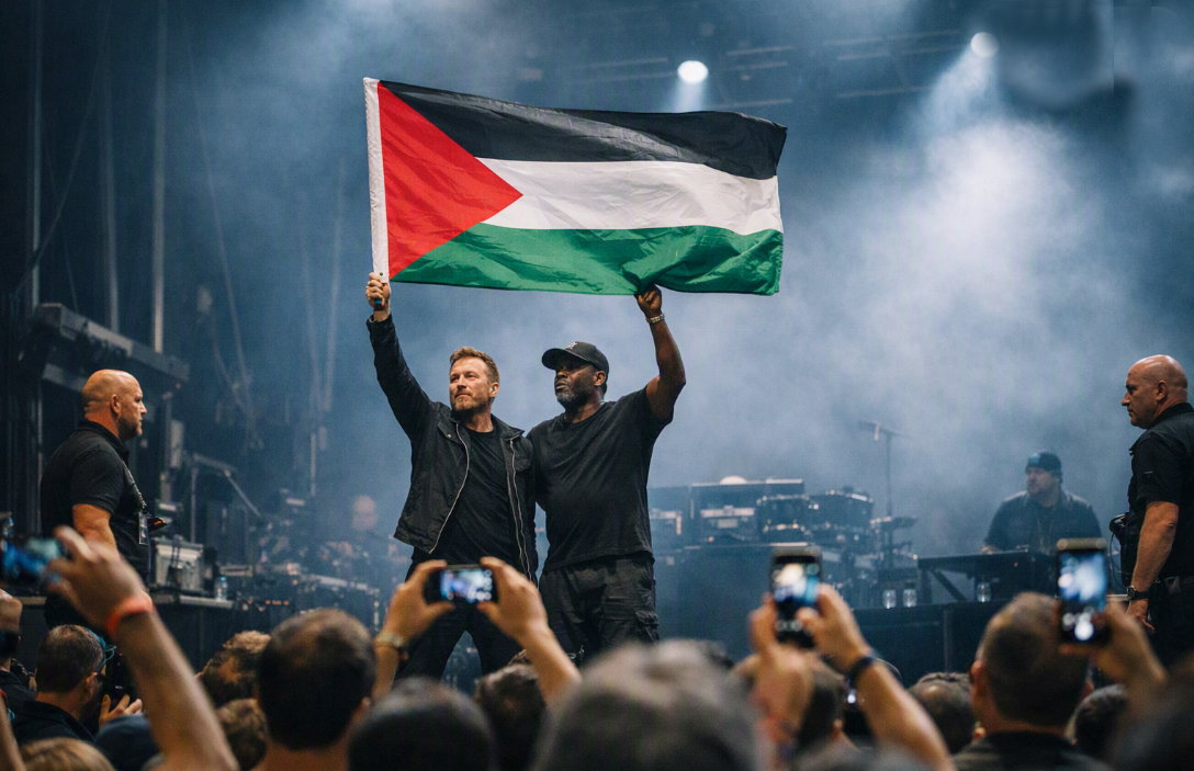 Bandiera palestinese, Singapore bandisce i Massive Attack