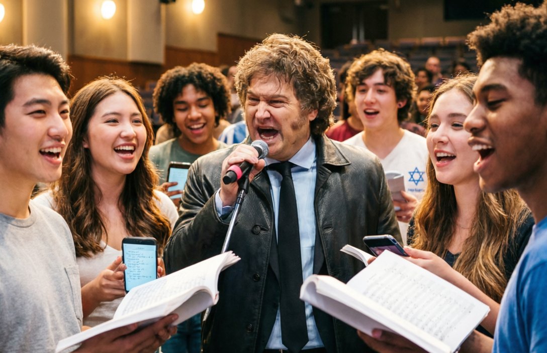 Milei canta «Am Yisrael Chai» nel cuore di New York