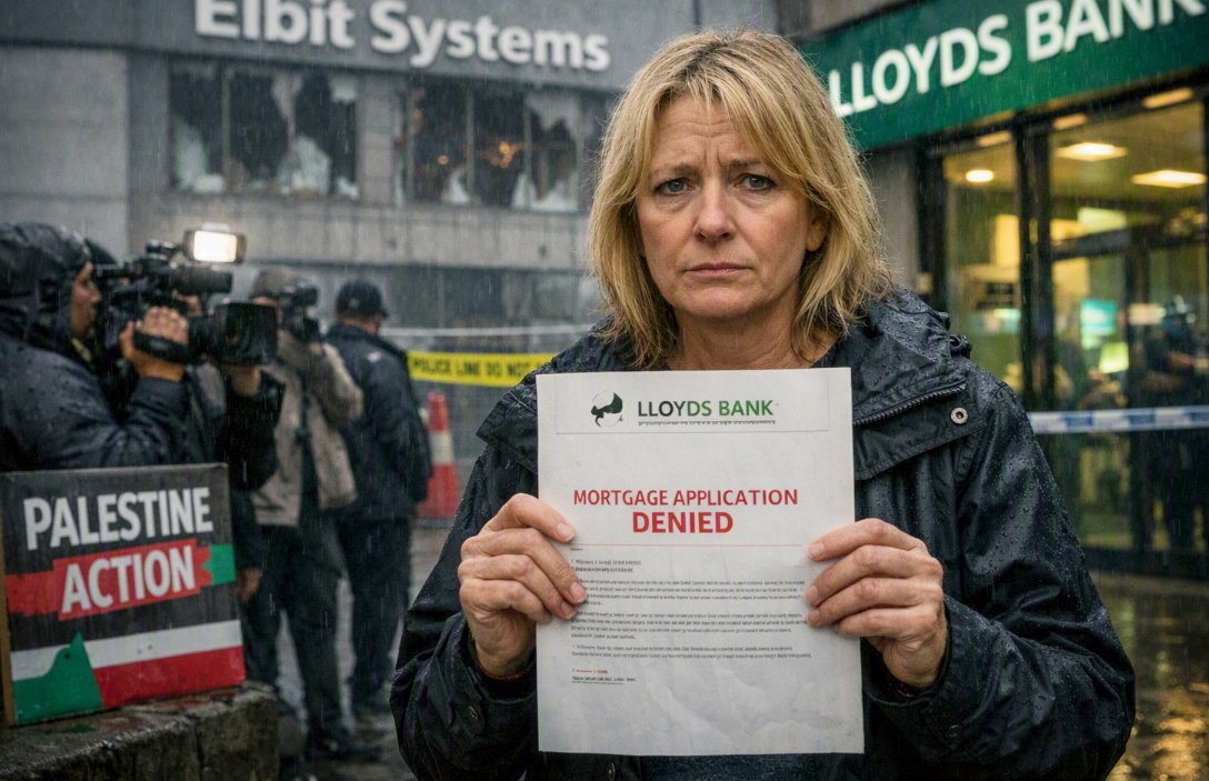 Lloyds: conto chiuso per la pro-Pal e niente mutuo alla madre