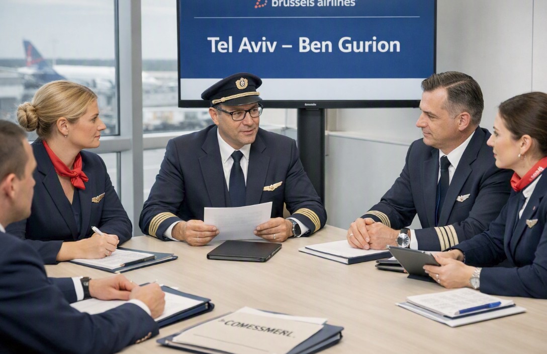 Brussels Airlines, equipaggi liberi di rifiutare Tel Aviv